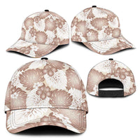 Mocha Mousse Aloha Hawaii Classic Cap Monstera Hibiscus Plumeria Seamless Vibes LT14 - Polynesian Pride