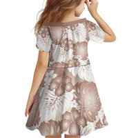 Mocha Mousse Aloha Hawaii Family Matching Tank Maxi Dress and Hawaiian Shirt Monstera Hibiscus Plumeria Seamless Vibes - Polynesian Pride