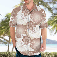 Mocha Mousse Aloha Hawaii Hawaiian Shirt Monstera Hibiscus Plumeria Seamless Vibes - Polynesian Pride