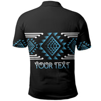Aotearoa Atua Ranginui Personalised Polo Shirt Maori Sky Father Taniko Motifs LT14 - Polynesian Pride