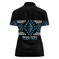 Aotearoa Atua Ranginui Personalised Women Polo Shirt Maori Sky Father Taniko Motifs LT14 - Polynesian Pride