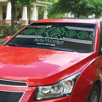 Aotearoa Atua Papatuanuku Auto Sun Shade Maori Earth Mother Taniko Motifs LT14 - Polynesian Pride