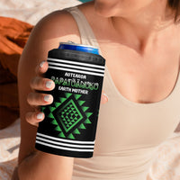 Aotearoa Atua Papatuanuku Personalised 4 in 1 Can Cooler Tumbler Maori Earth Mother Taniko Motifs LT14 - Polynesian Pride