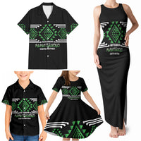 Aotearoa Atua Papatuanuku Personalised Family Matching Tank Maxi Dress and Hawaiian Shirt Maori Earth Mother Taniko Motifs LT14 - Polynesian Pride
