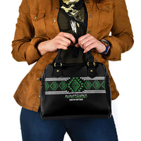 Aotearoa Atua Papatuanuku Shoulder Handbag Maori Earth Mother Taniko Motifs LT14 - Polynesian Pride