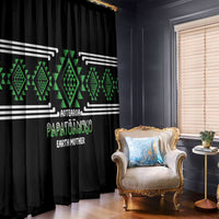 Aotearoa Atua Papatuanuku Window Curtain Maori Earth Mother Taniko Motifs LT14 - Polynesian Pride