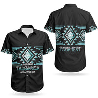 Aotearoa Atua Tangaroa Personalised Couples Matching Tank Maxi Dress and Hawaiian Shirt Maori God Of The Sea Taniko Motifs LT14 - Polynesian Pride