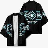 Aotearoa Atua Tangaroa Personalised Kimono Maori God Of The Sea Taniko Motifs LT14 - Polynesian Pride