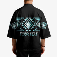 Aotearoa Atua Tangaroa Personalised Kimono Maori God Of The Sea Taniko Motifs LT14 - Polynesian Pride