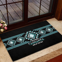 Aotearoa Atua Tangaroa Rubber Doormat Maori God Of The Sea Taniko Motifs LT14 - Polynesian Pride