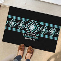 Aotearoa Atua Tangaroa Rubber Doormat Maori God Of The Sea Taniko Motifs LT14 - Polynesian Pride