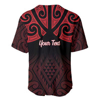 Personalised Keep Maori Wards New Zealand Baseball Jersey Stronger Together Aotearoa Taniko - Polynesian Pride