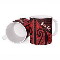 Personalised Keep Maori Wards New Zealand Ceramic Mug Stronger Together Aotearoa Taniko LT14 - Polynesian Pride