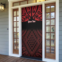 Personalised Keep Maori Wards New Zealand Door Cover Stronger Together Aotearoa Taniko LT14 - Polynesian Pride