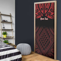 Personalised Keep Maori Wards New Zealand Door Cover Stronger Together Aotearoa Taniko LT14 - Polynesian Pride