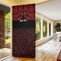Personalised Keep Maori Wards New Zealand Door Cover Stronger Together Aotearoa Taniko LT14 - Polynesian Pride