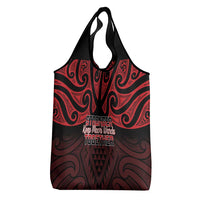 Keep Maori Wards New Zealand Grocery Bag Stronger Together Aotearoa Taniko - Polynesian Pride