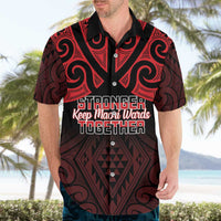Personalised Keep Maori Wards New Zealand Hawaiian Shirt Stronger Together Aotearoa Taniko - Polynesian Pride