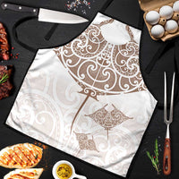 New Zealand Manta Ray Tattoo Apron Aotearoa Maori Haehae Beige - Polynesian Pride