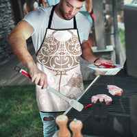 New Zealand Manta Ray Tattoo Apron Aotearoa Maori Haehae Beige - Polynesian Pride