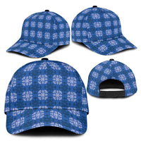 Royal Blue Hawaiian Quilt Classic Cap Hawaii Pineapple Monstera Palaka Motifs LT14 - Polynesian Pride