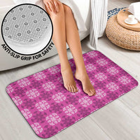 Pink Hawaiian Quilt Bathroom Set Hawaii Pineapple Monstera Palaka Motifs LT14 - Polynesian Pride