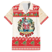 Mele Kalikimaka Hawaii Hawaiian Shirt Funny Beer-Loving Santa Hawaiian Tropical LT14 Red - Polynesian Pride