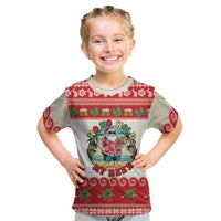 Mele Kalikimaka Hawaii Kid T Shirt Funny Beer-Loving Santa Hawaiian Tropical - Polynesian Pride