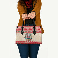 Mele Kalikimaka Hawaii Leather Bag Funny Beer-Loving Santa Hawaiian Tropical - Polynesian Pride