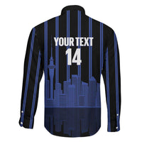 New Zealand Auckland Football Custom Family Matching Off Shoulder Short Dress and Hawaiian Shirt Go City of Sails Est 2025 LT14 - Polynesian Pride