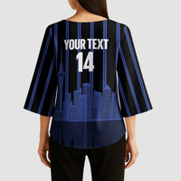 New Zealand Auckland Football Custom Kimono Sleeve Blouse Go City of Sails Est 2025