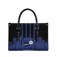 New Zealand Auckland Football Custom Leather Bag Go City of Sails Est 2025