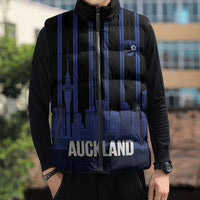 New Zealand Auckland Football Custom Sleeveless Puffer Jacket Go City of Sails Est 2025 LT14 - Polynesian Pride