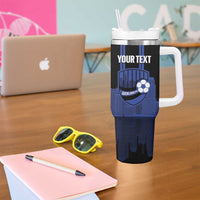 New Zealand Auckland Football Custom Tumbler With Handle Go City of Sails Est 2025