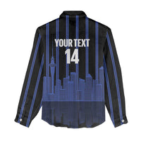 New Zealand Auckland Football Custom Women Casual Shirt Go City of Sails Est 2025