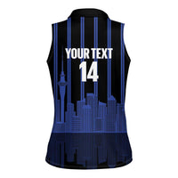 New Zealand Auckland Football Custom Women Sleeveless Polo Shirt Go City of Sails Est 2025