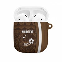Bula Fiji Football Custom AirPods Case One Vanua One Team Tapa Pattern