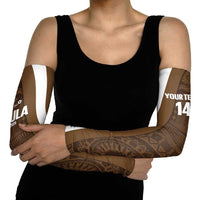 Bula Fiji Football Custom Arm Sleeves One Vanua One Team Tapa Pattern