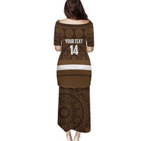 Bula Fiji Football Custom Family Matching Puletasi and Hawaiian Shirt One Vanua One Team Tapa Pattern