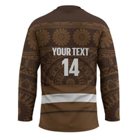 Bula Fiji Football Custom Hockey Jersey One Vanua One Team Tapa Pattern