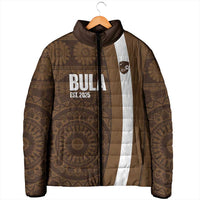 Bula Fiji Football Custom Padded Jacket One Vanua One Team Tapa Pattern
