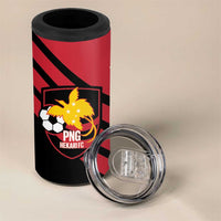 Hekari Papua New Guinea Football Custom 4 in 1 Can Cooler Tumbler Go PNG Red Army