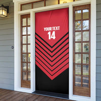 Hekari Papua New Guinea Football Custom Door Cover Go PNG Red Army