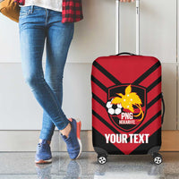 Hekari Papua New Guinea Football Custom Luggage Cover Go PNG Red Army