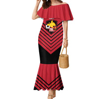 Hekari Papua New Guinea Football Custom Mermaid Dress Go PNG Red Army