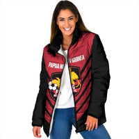 Hekari Papua New Guinea Football Custom Padded Jacket Go PNG Red Army