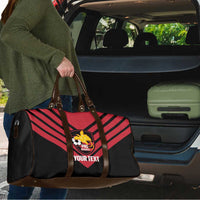 Hekari Papua New Guinea Football Custom Travel Bag Go PNG Red Army