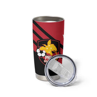 Hekari Papua New Guinea Football Custom Tumbler Cup Go PNG Red Army