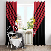 Hekari Papua New Guinea Football Custom Window Curtain Go PNG Red Army