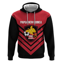 Hekari Papua New Guinea Football Custom Zip Hoodie Go PNG Red Army